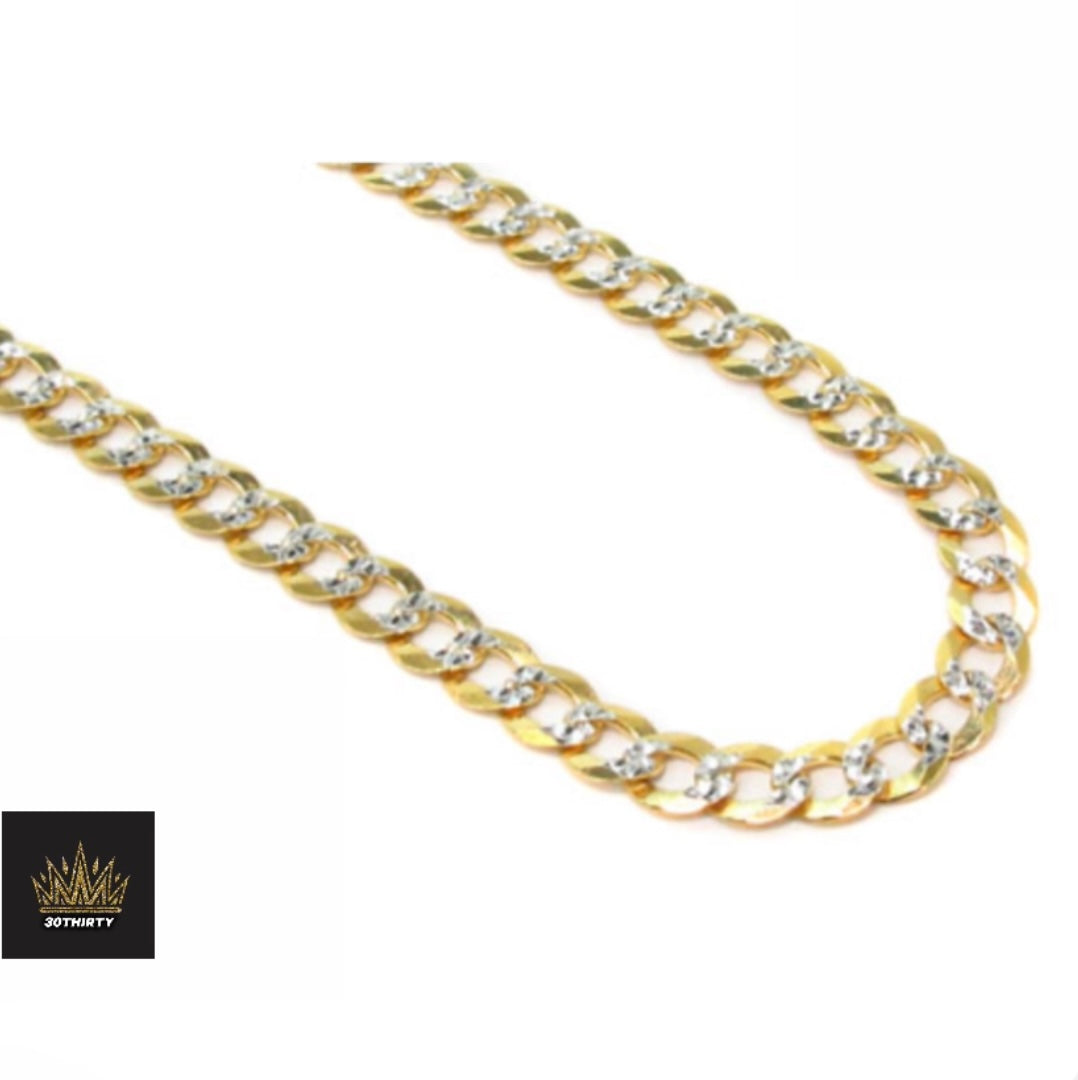 SOLID CUBAN DIAMOND CUT CHAIN