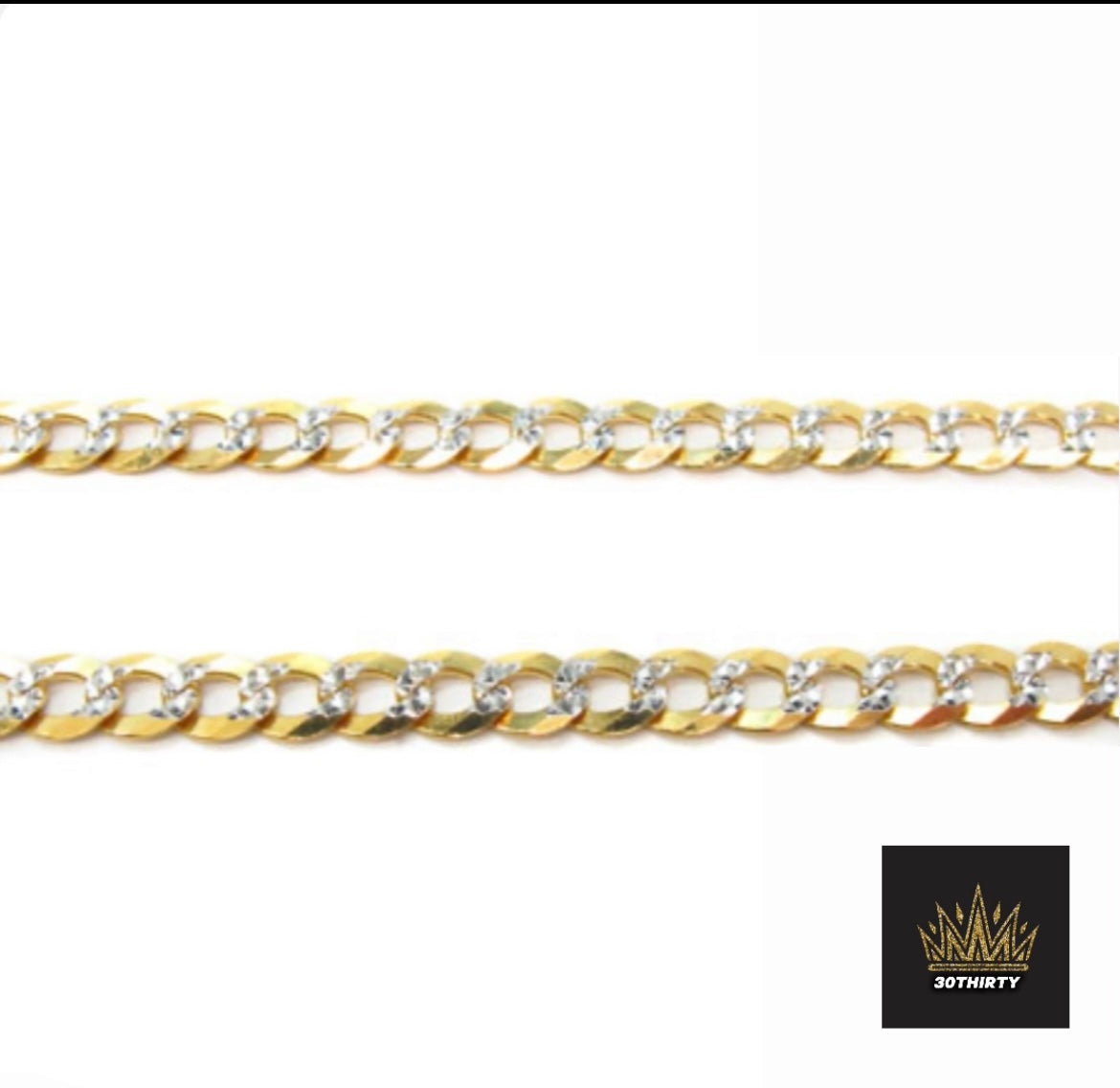 SOLID CUBAN DIAMOND CUT CHAIN