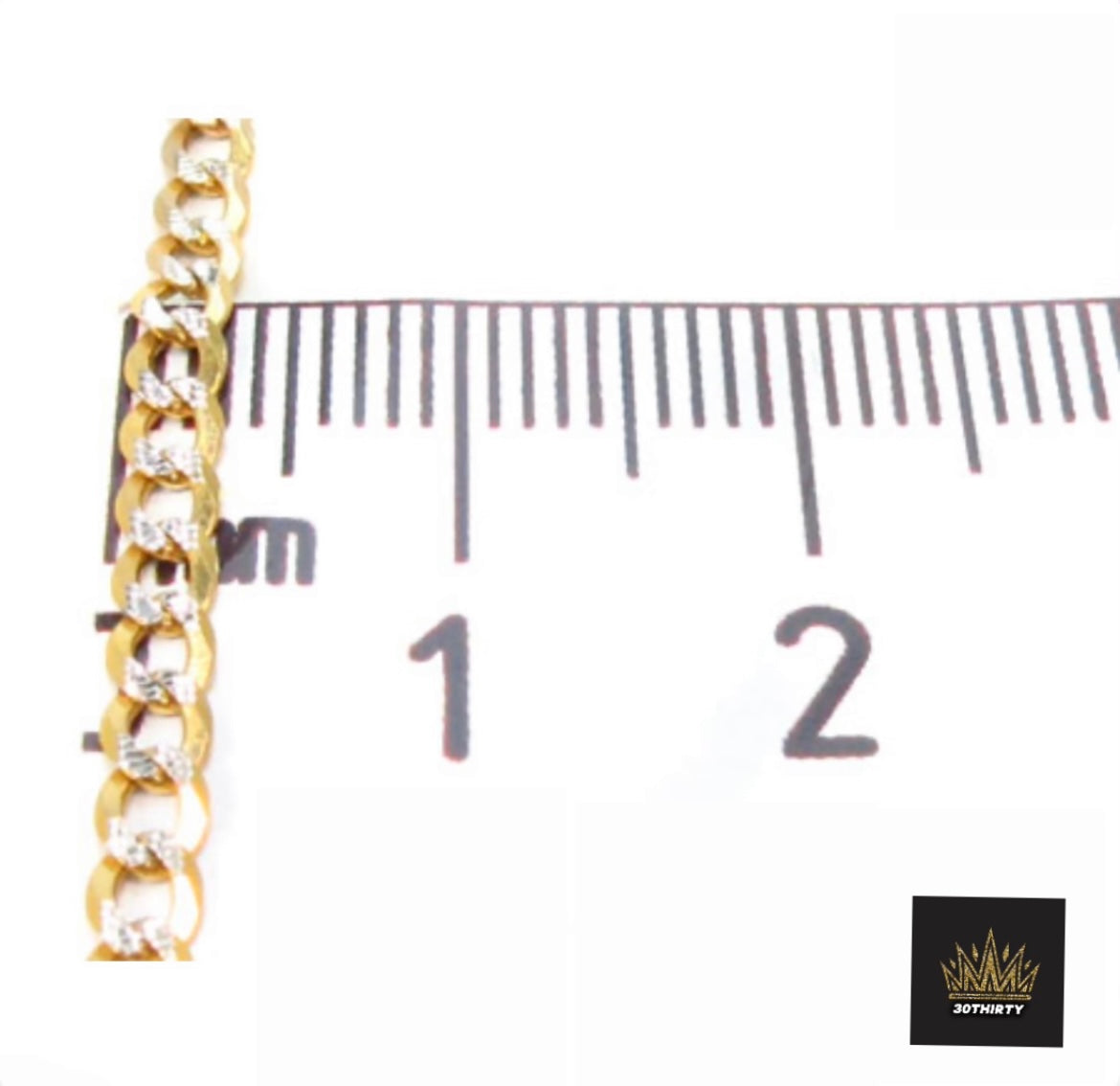 SOLID CUBAN DIAMOND CUT CHAIN