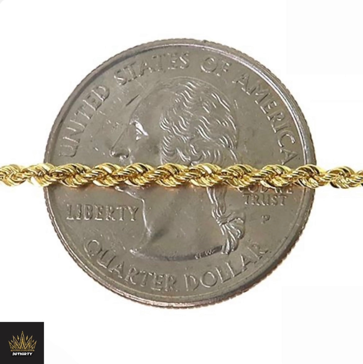 YELLOW GOLD ROPE CHAIN