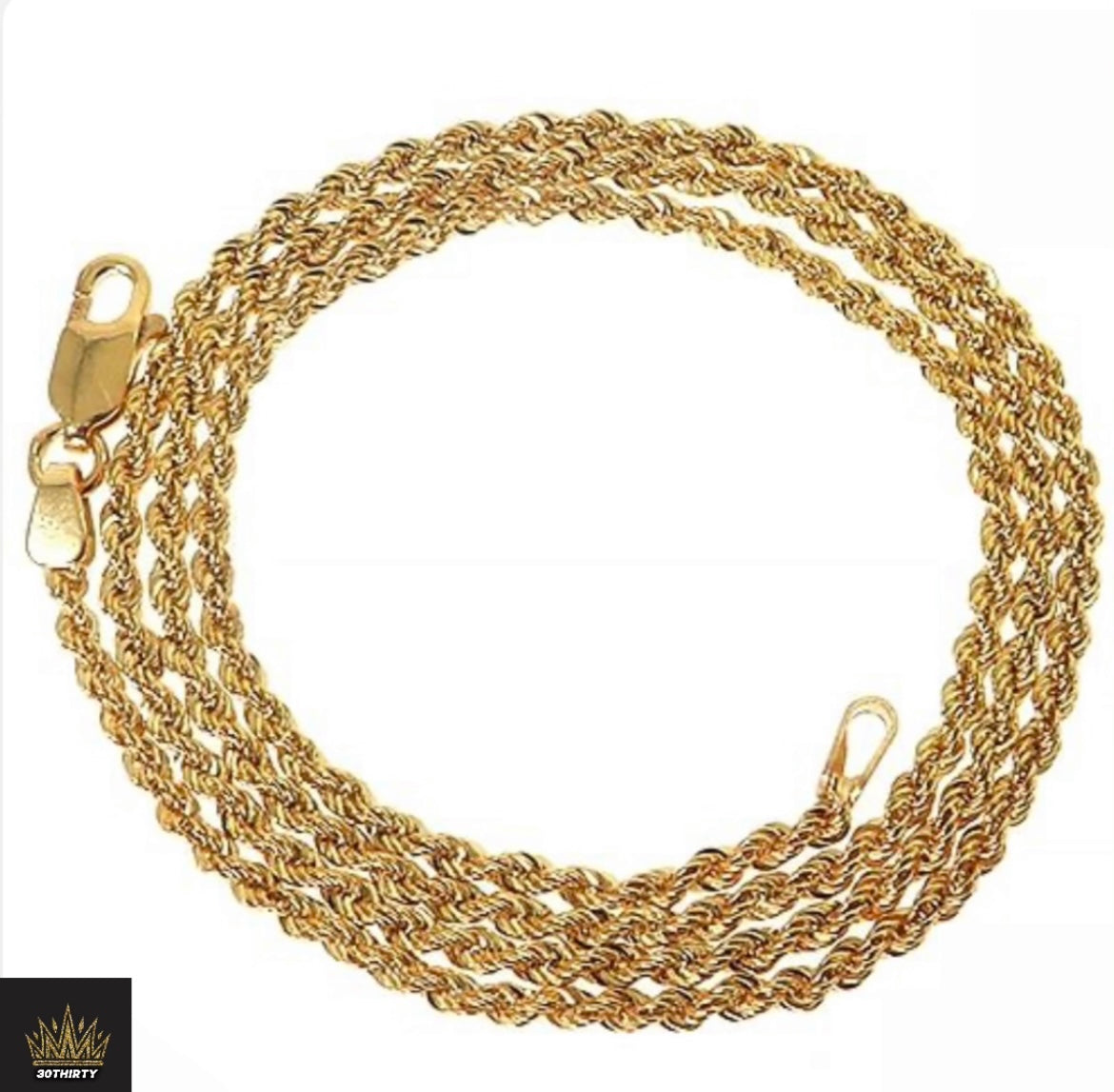 YELLOW GOLD ROPE CHAIN